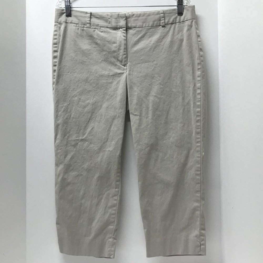 Talbots Petites Signature Khaki/Light Tan Cotton Cropped Pants